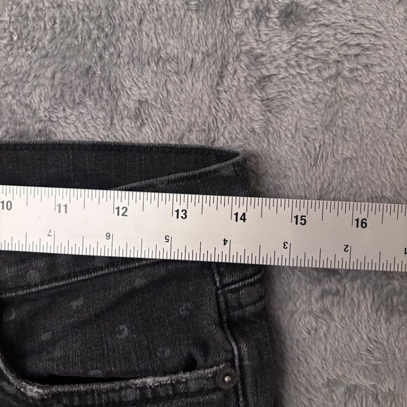 Current/Elliott Jeans Women’s 25 The Stiletto Skinny Black Polka Dot Stretch - Picture 8 of 15